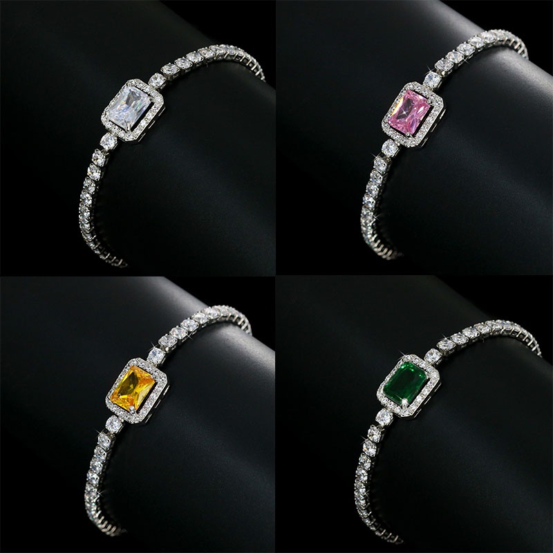 Vòng Tay Đính Đá Zircon Đơn Giản Thời Trang Cho Nữ