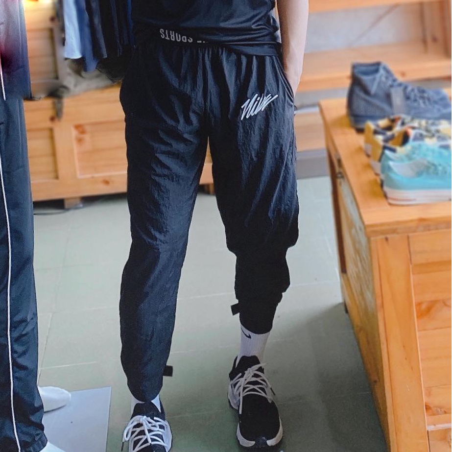 QUẦN DÀI NIKE SPORTSWEAR MEN'S WOVEN CROPPED TRAINING PANTS - BLACK