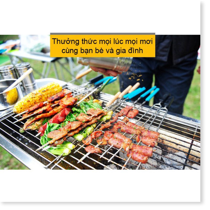 🇳 🇪 🇼®️ Lò nướng than inox ngoài trời BBQ Full Set (73 x 33 x 71)cm