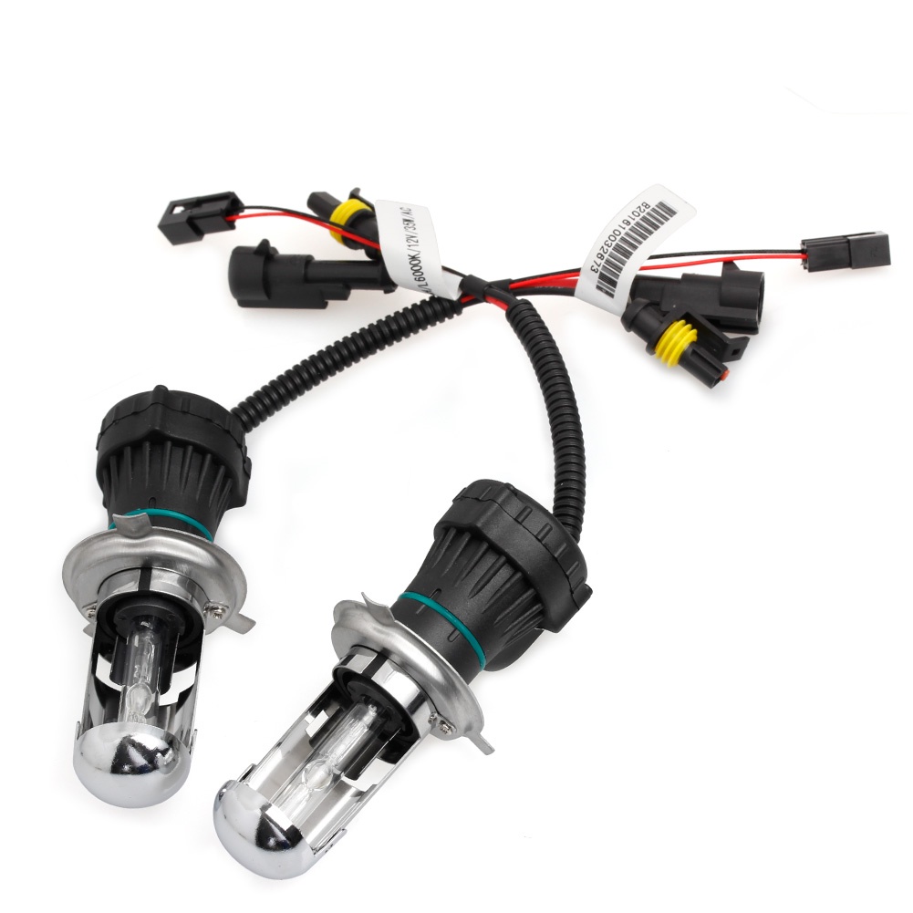 Set 2 Đèn Pha H4 6000K 35W Bi-Xenon Ánh Sáng Trắng Cao Cấp Cho Ô Tô