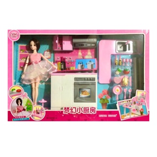 Bộ Búp Bê Công Chúa Nhà Bếp Cao Cấp (kèm ảnh và video quay hàng thật)