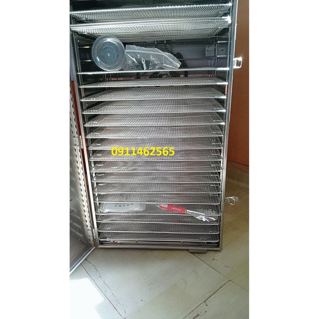 Máy sấy hoa quả -sấy thực phẩm khô 20 khay-inox 100%-bảo hành 1 năm