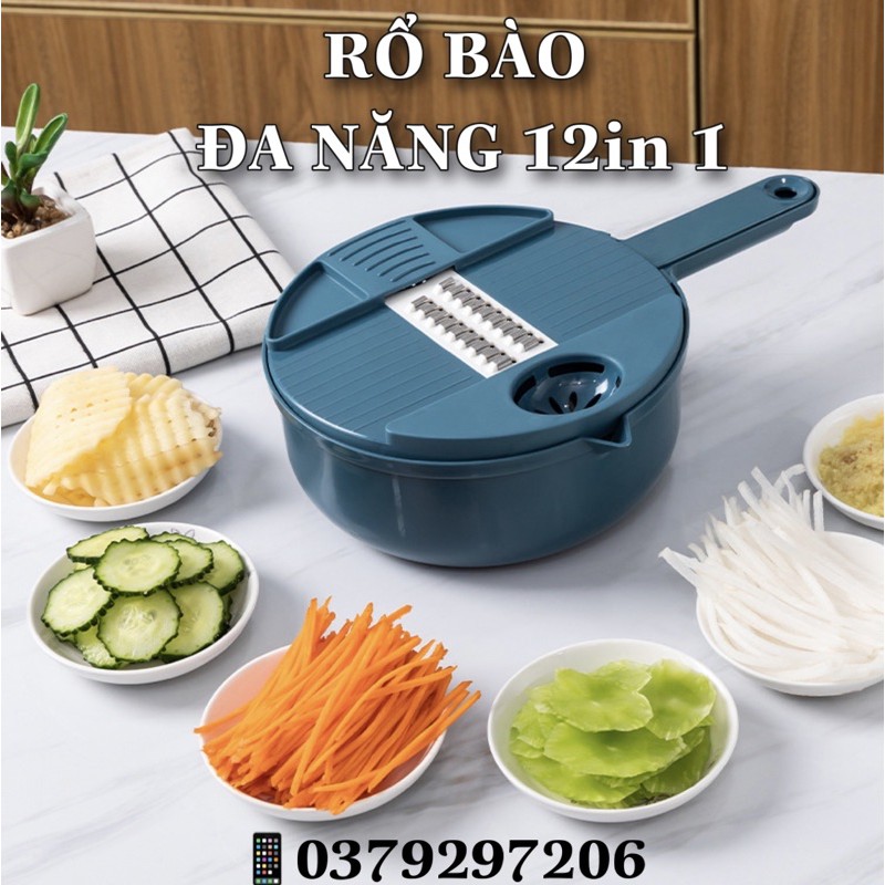 RỔ BÀO RAU CỦ ĐA NĂNG 12 MÓN TIỆN LỢI | RẺ VÔ ĐỊCH |