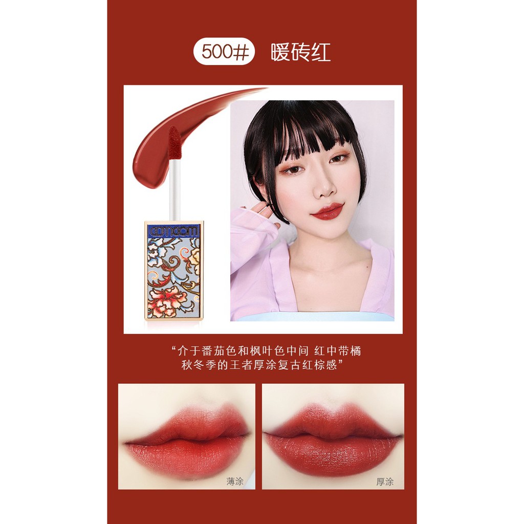 Set 5 Son Kem Hoàng Cung WodWod Dan Lip Jade Face Water Mist Lip Glaze W733