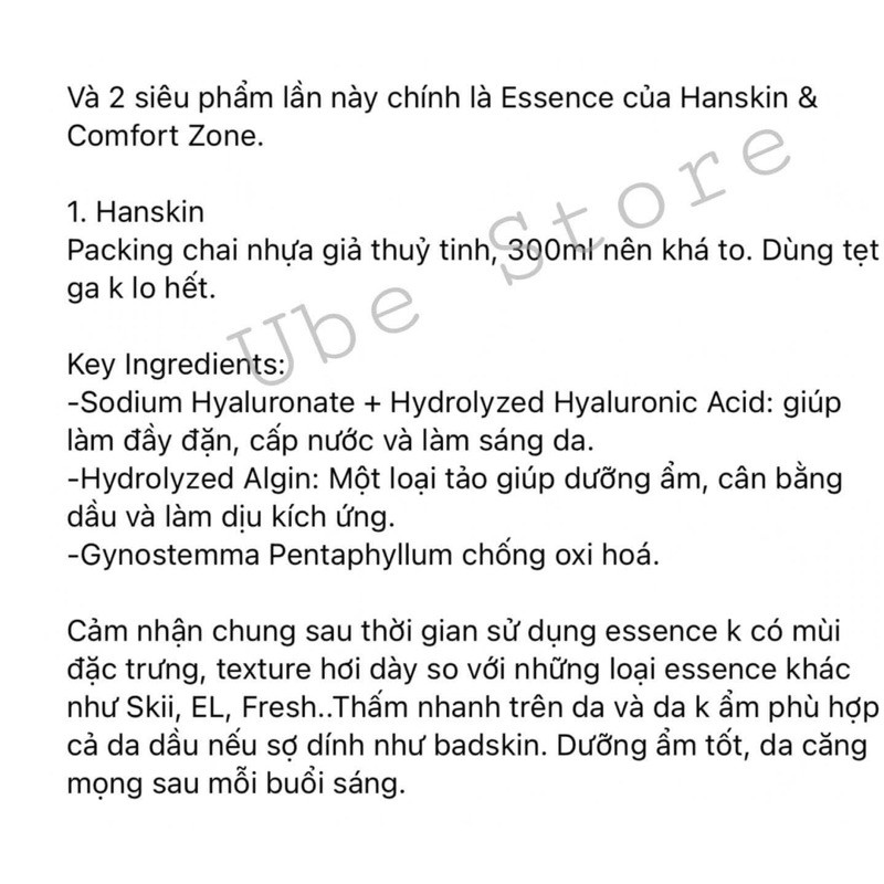 NƯỚC THẦN HANSKIN HYALURON SKIN ESSENCE 300ML #SALE_OFF_70%