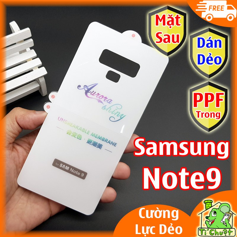 [Mặt Sau] Dán Dẻo PPF Samsung Note 9 Cường Lực Dẻo Trong Suốt