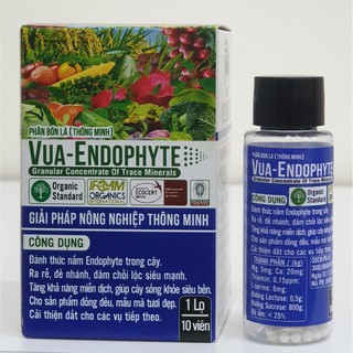 Nano Endophyte lọ 10 viên - Cực sạch, có thể uống - Best choice cho trồng rau sạch tại nhà