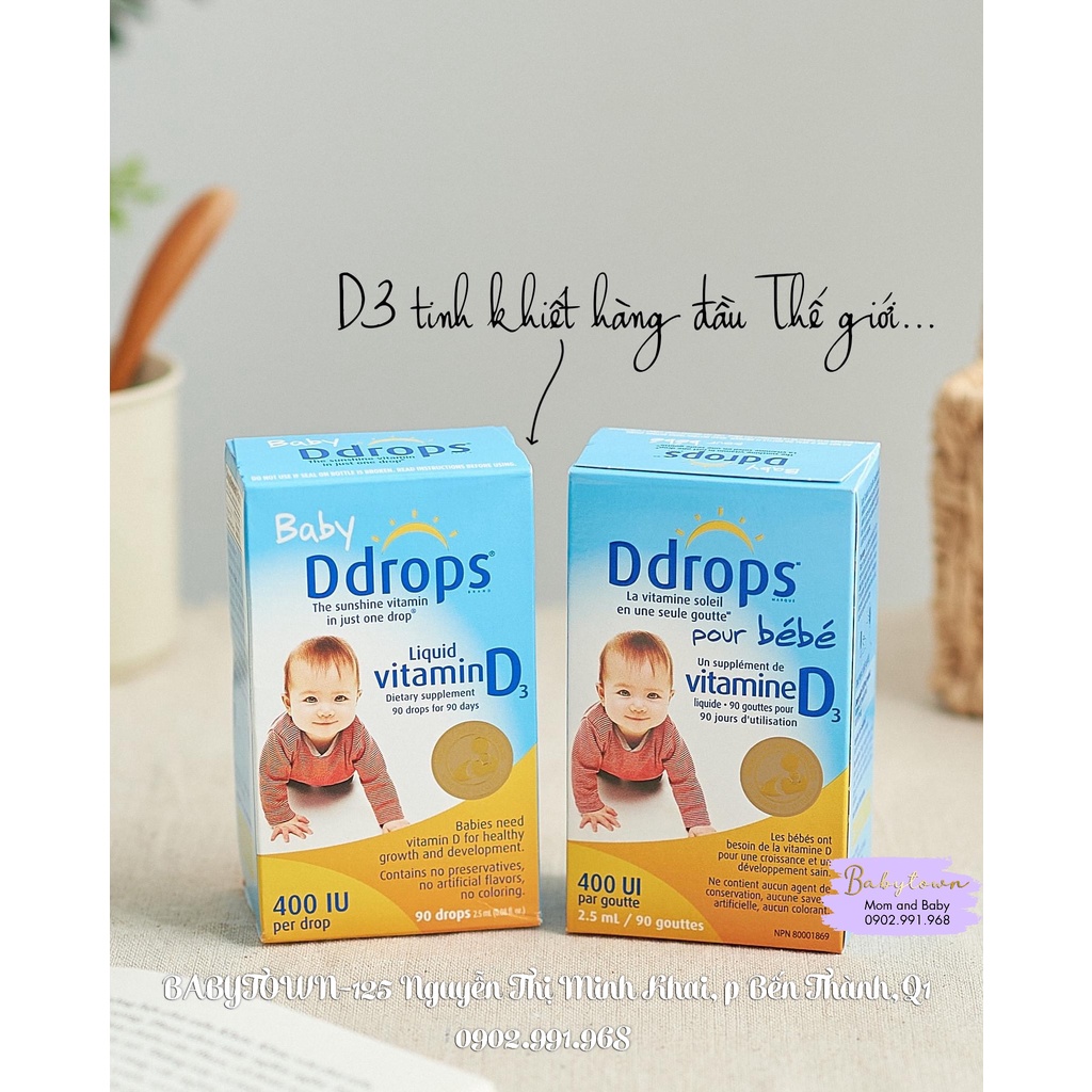 VITAMIN DROPS D3 90 GIỌT MỸ