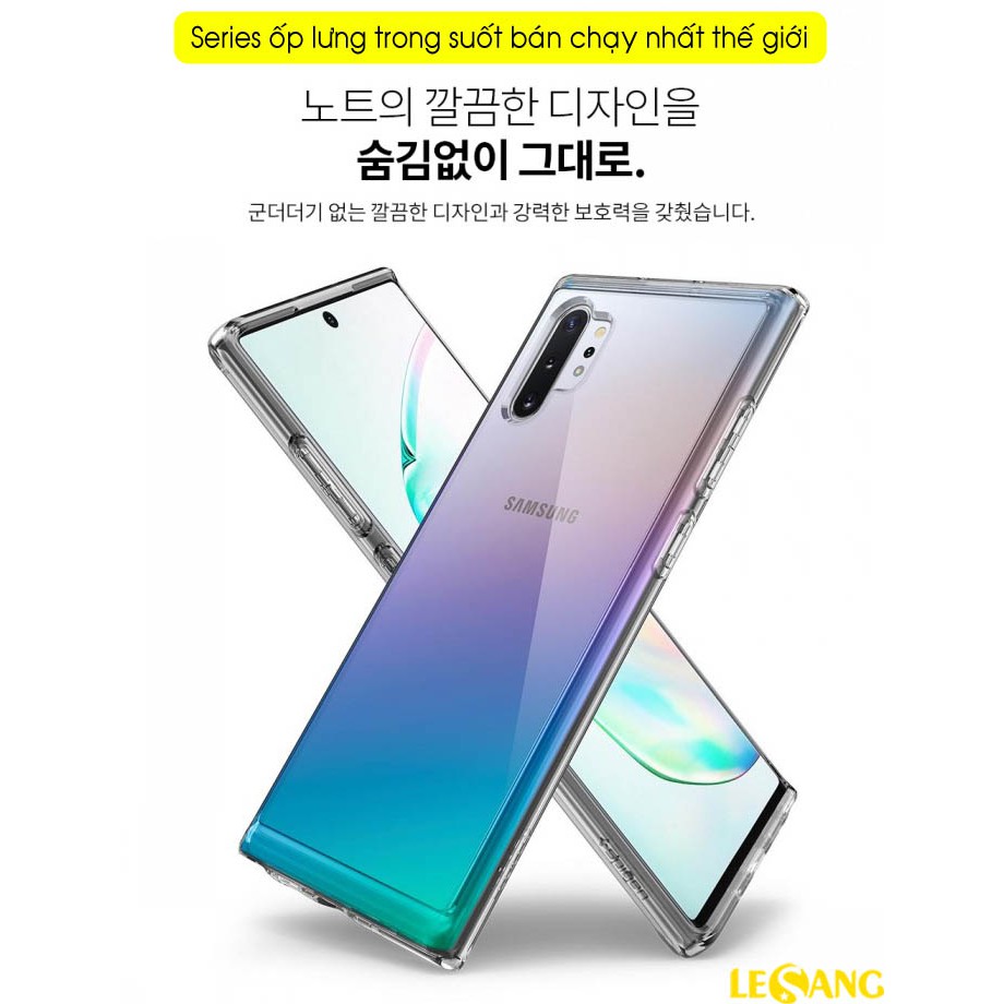 Ốp lưng Note 10 / Note 10 Plus (Note 10+) Spigen Ultra Hybrid (Trong Suốt) - Hàng Chính Hãng.