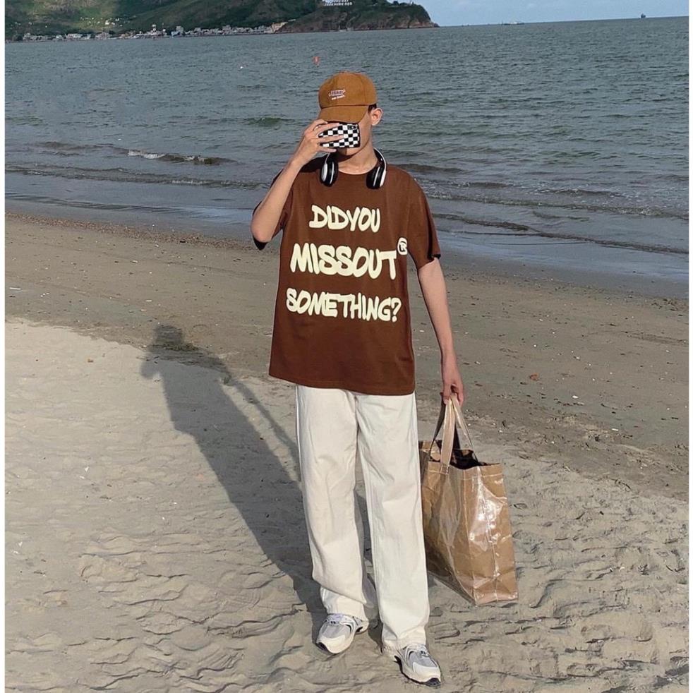 Áo thun tay lỡ SOMTHING Nam Nữ ,form rộng teen Unisex, cổ bo tròn ,hình in nổi sắc nét ,kiểu dáng Hàn Quốc