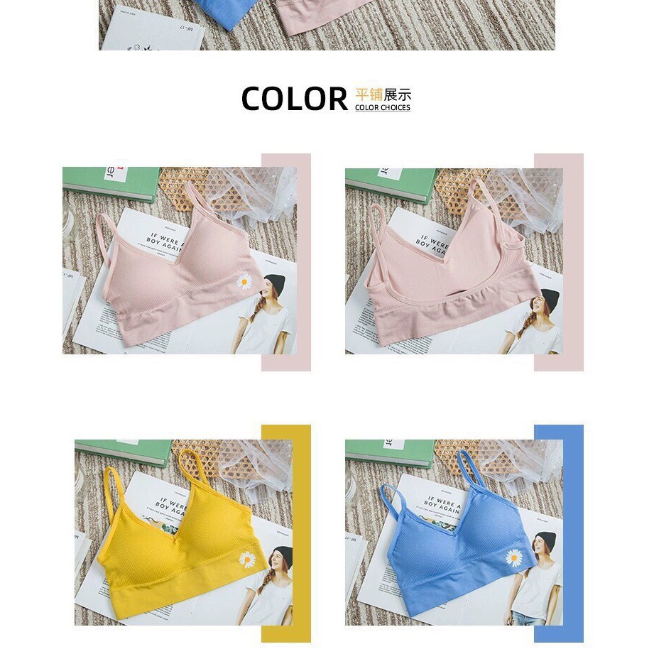 Áo Bra Dây Hoa Cúc 🌼 Các nàng mặc tập gym,thể thao,Yoga mẫu mới - 1995 | BigBuy360 - bigbuy360.vn