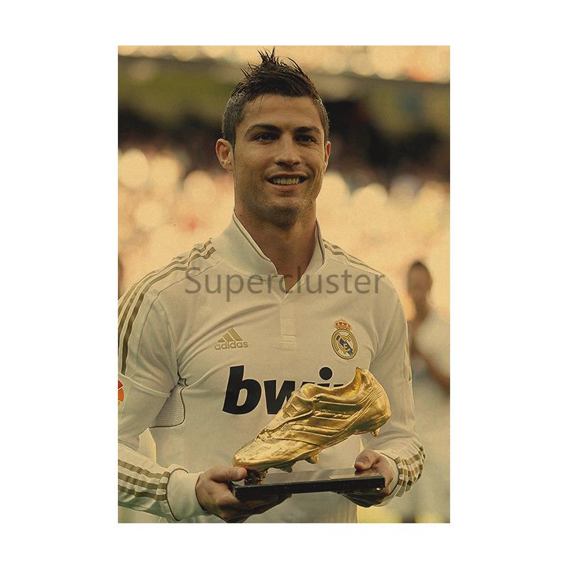 Poster dán tường hình Ronaldo phong cách vintage kích thước 35*50