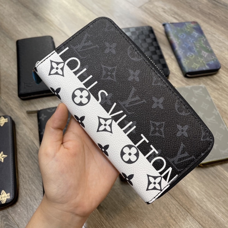 Ví cầm tay da LV khoá đồng nam nữ cực đẹp - Ví khoá nam cực hot