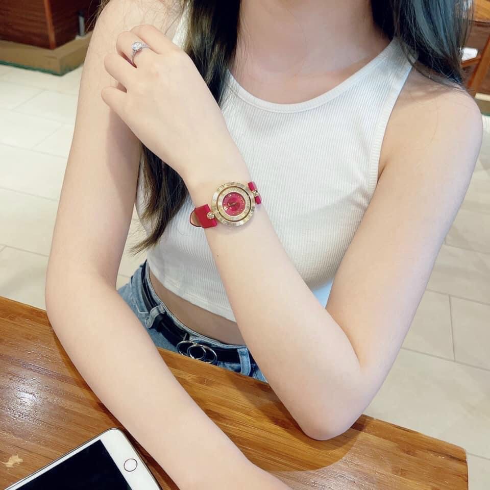 ĐỒNG HỒ NỮ VERSACE VE7900420 EON POUR FEMMES RED DIAL DÂY DA