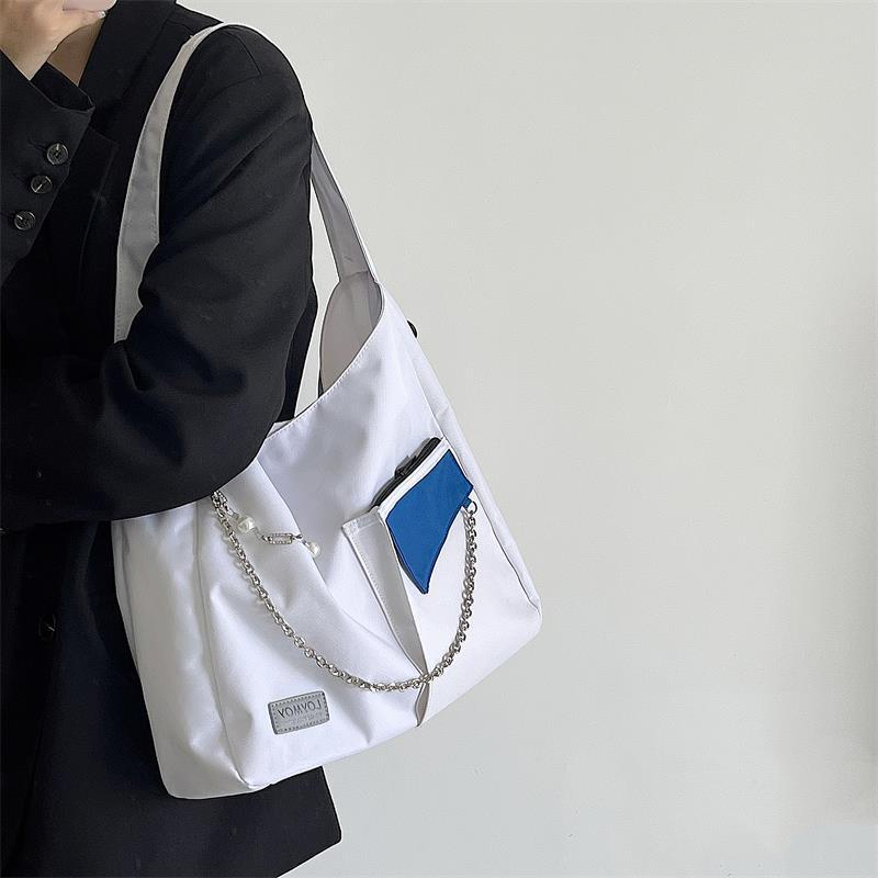 Túi Đeo Vai Bằng Vải canvas Thiết Kế niche Dành Cho Nữ