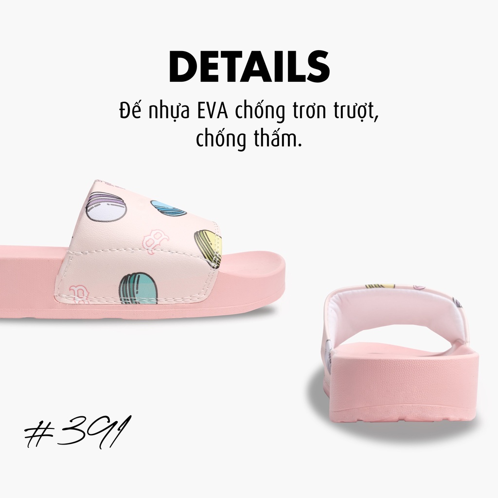Dép quai ngang cao cấp MLB Macaron