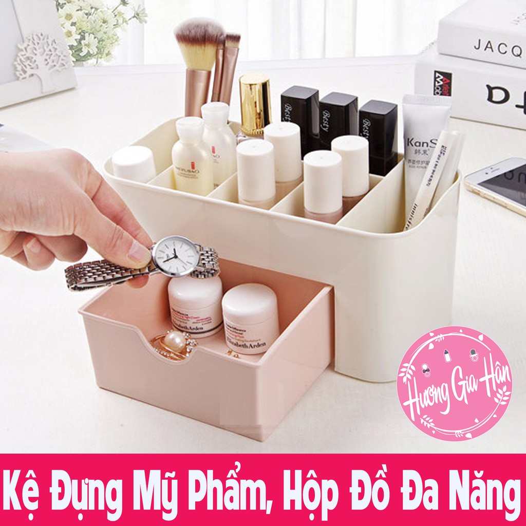 Kệ Đựng Mỹ Phẩm, Hộp Đựng Trang Sức, Bông Tẩy Trang, Son, Đồ Văn Phòng Đa Năng Tiện Dụng