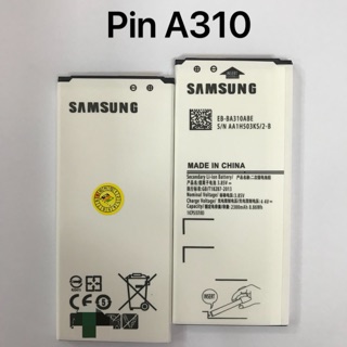 Pin samsung A310 - A3 2016 zin kí hiệu trên pin EB-BA3100ABE