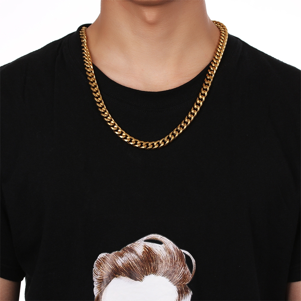 Vòng cổ choker dạng xích 3 / 4 / 5 / 7 / 9 / mm cho nam nữ