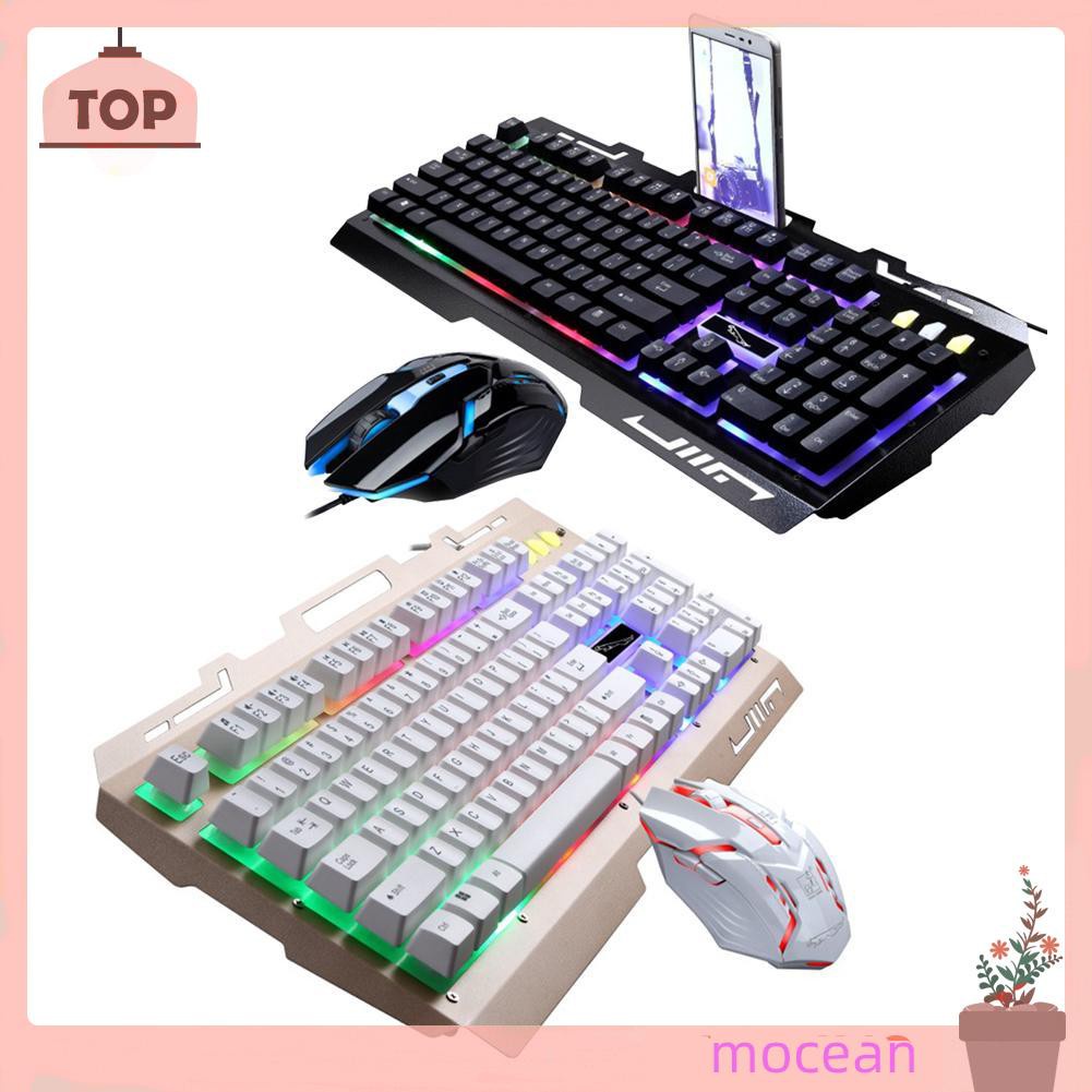 Bộ Bàn Phím Cơ Gaming Mocean G700 + Chuột Quang Học + Đèn Led