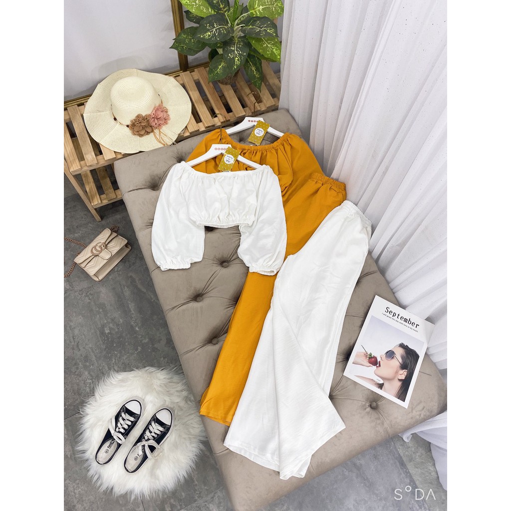 Set đồ nữ cá tính, set quần lửng áo sơ mi, áo quây, áo thun đi chơi sang chảnh mùa hè đẹp 8A00016 | BigBuy360 - bigbuy360.vn