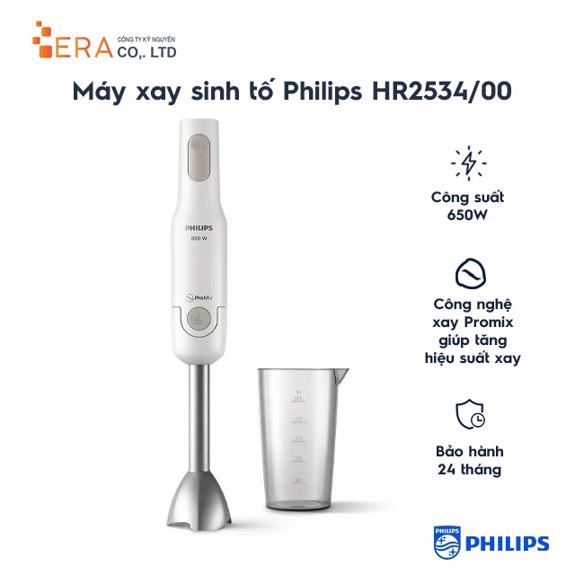 [Mã ELHA22 giảm 6% đơn 300K] Máy xay cầm tay Phiips HR2534