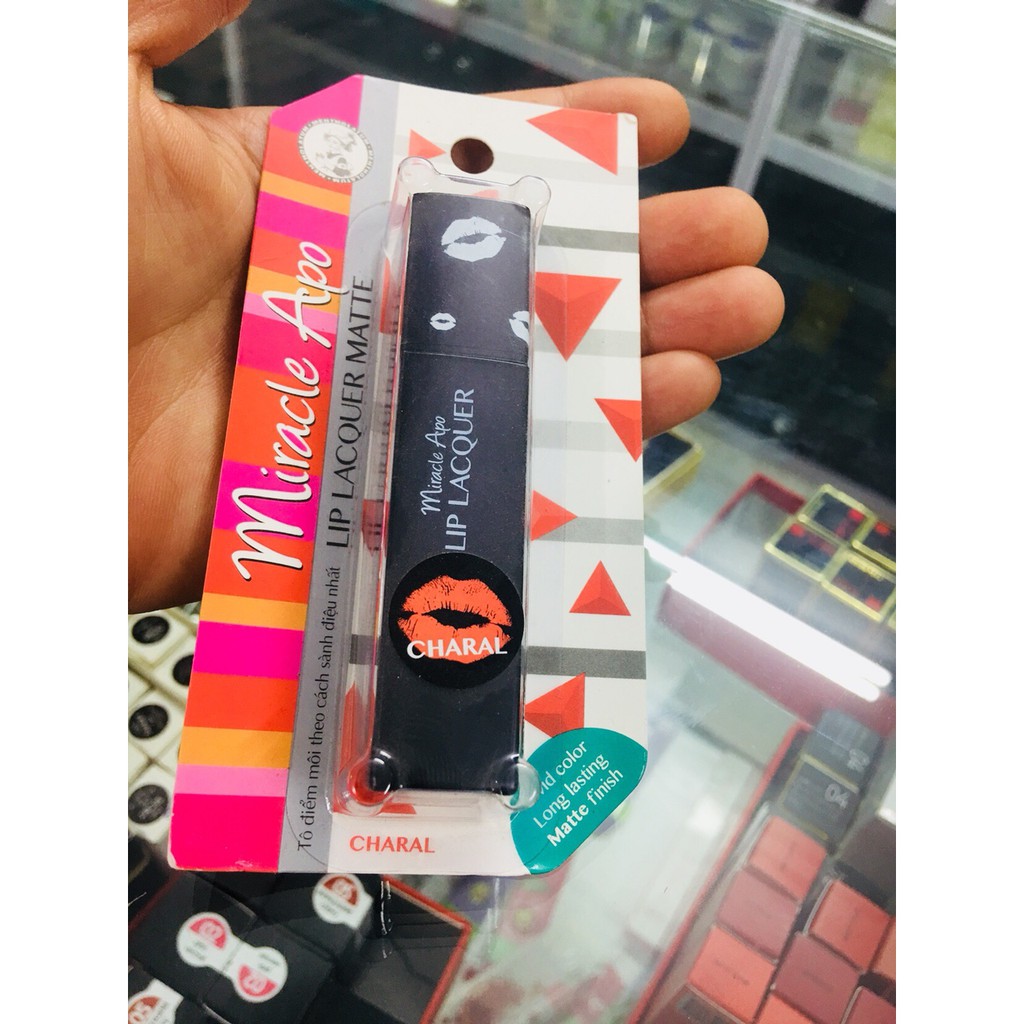 SON KEM LÌ Miracle Apo Lip Lacquer Matte CAM SAN HÔ