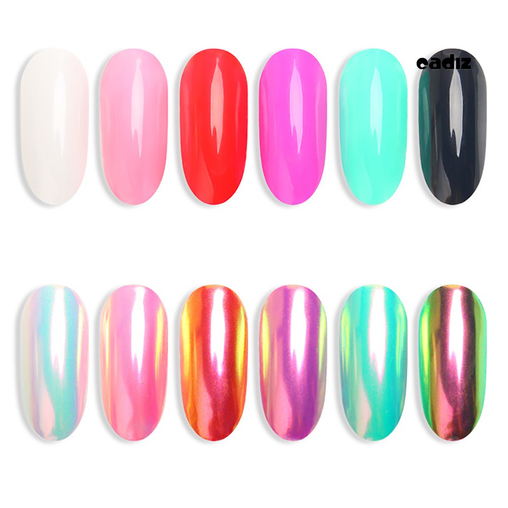 [Hàng mới về] Bột Tráng Gương Đắp Móng Tay 3g Kèm Cọ Mini