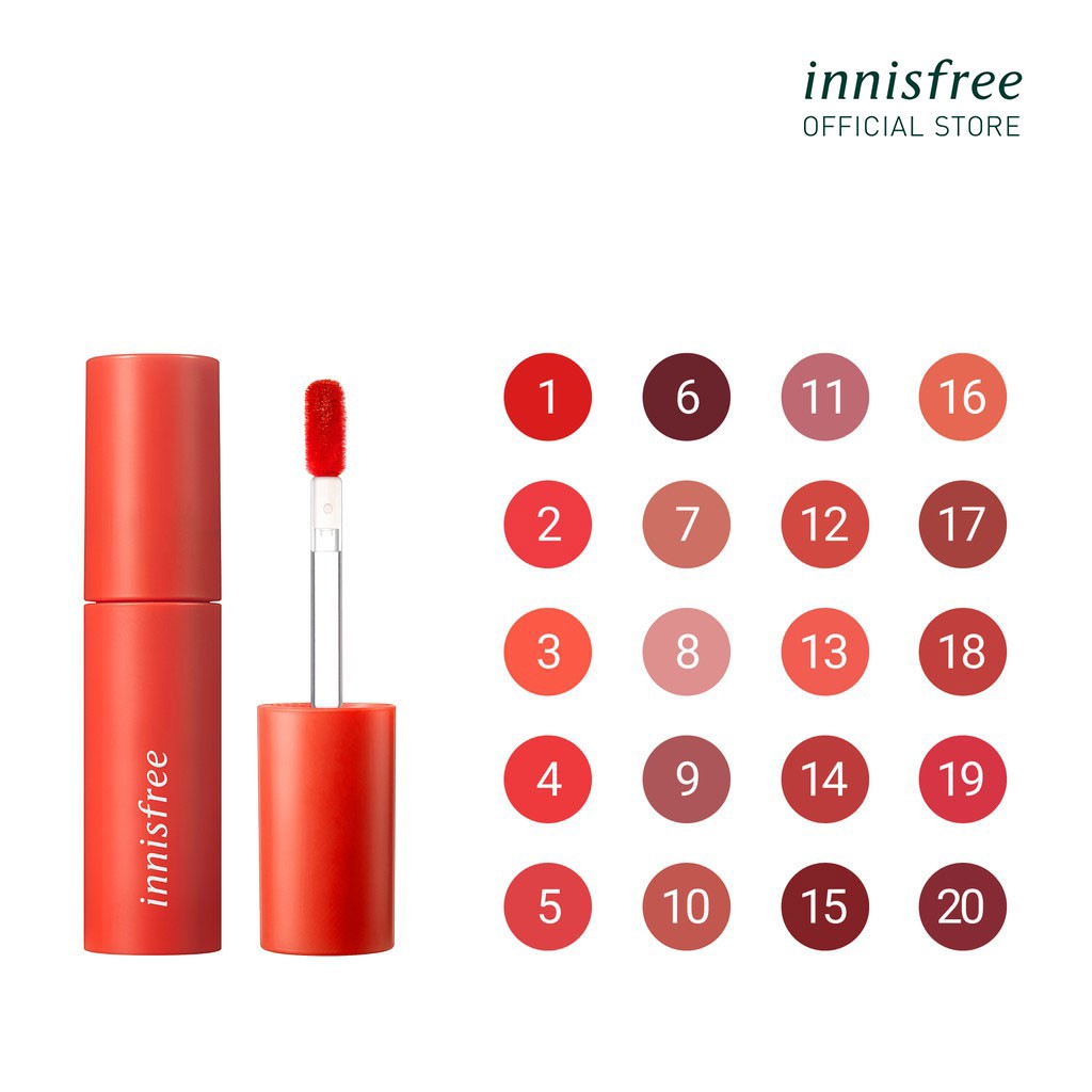 [Mã FMCGMF11 giảm 8% đơn 250K] Son môi lâu trôi dạng kem innisfree vivid cotton ink 4g