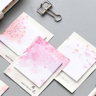 Giấy ghi chú hoa anh đào 7x7cm