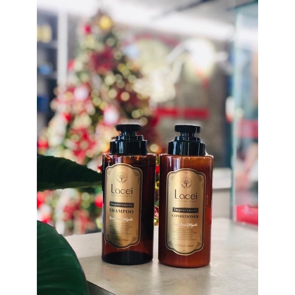 Cặp gội xả Lacei nâu 750ml/chai_ dầu xả _dầu gội_chuẩn chính hãng công ty_mềm mượt, siêu thơm