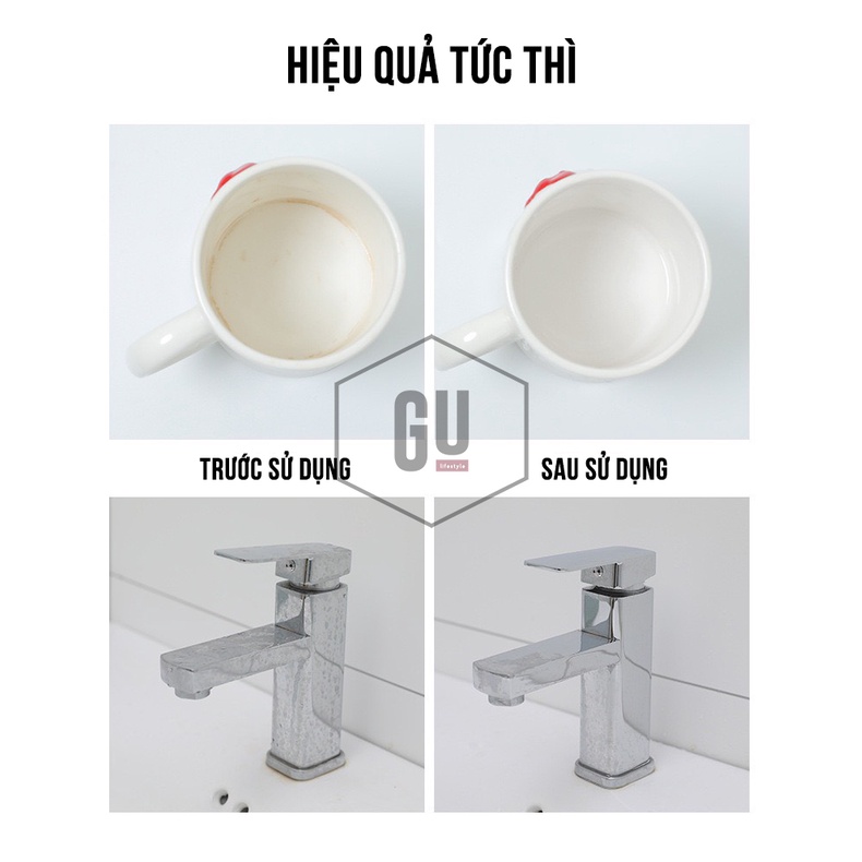 Gói Bột Tẩy Cặn Canxi ấm đun siêu tốc, phích nước tiện dung