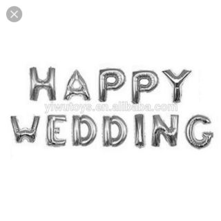 Bộ chữ HAPPY WEDDING