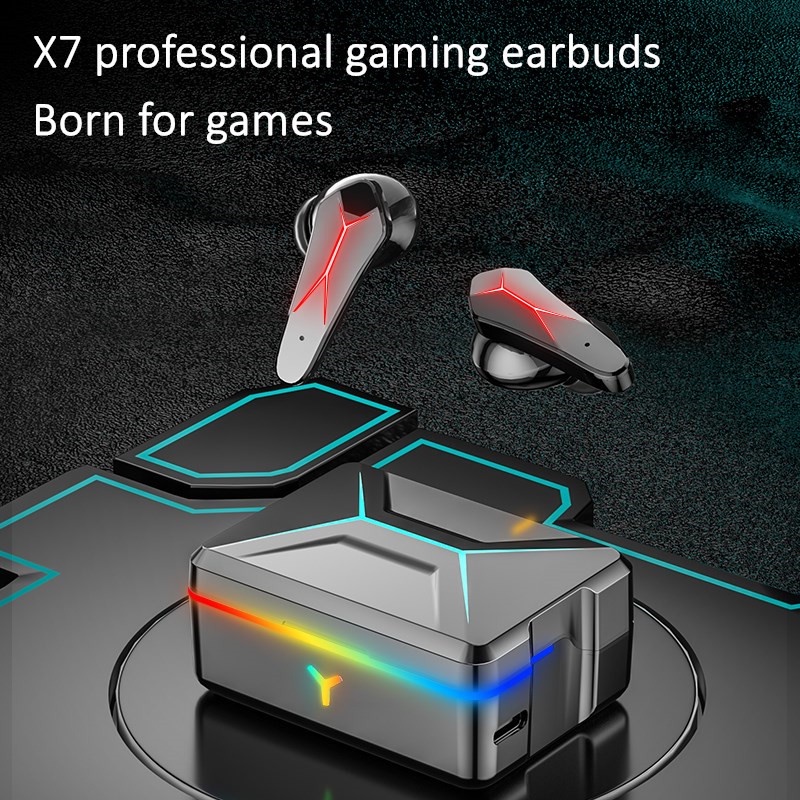 Tai nghe Bluetooth VITOG X7 TWS không dây thể thao chơi game có màn hình LED chống ồn HD kèm Mic