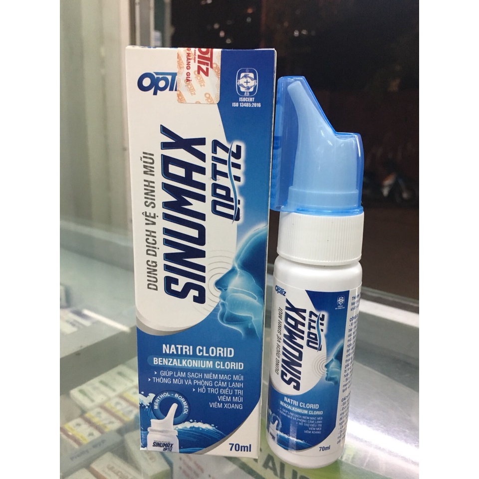 Dung dịch vệ sinh mũi Sinumax Optiz 70ml