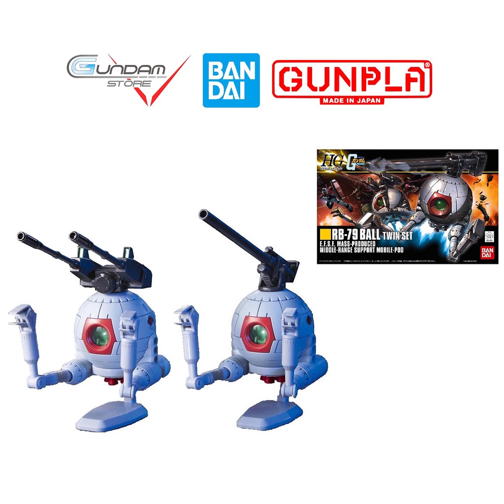 Mô Hình Gundam HG BALL TWIN SET RB-79 Bandai 1/144 HGUC UC Đồ Chơi Lắp Ráp Anime Nhật