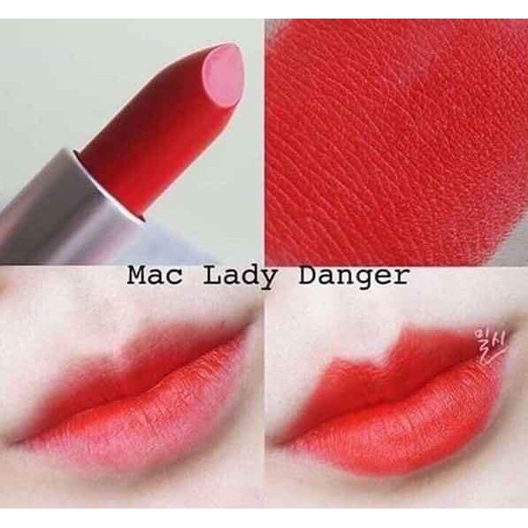 Son MAC Matte Lipstick 3g (Lady Danger, Ruby Woo, Chili)