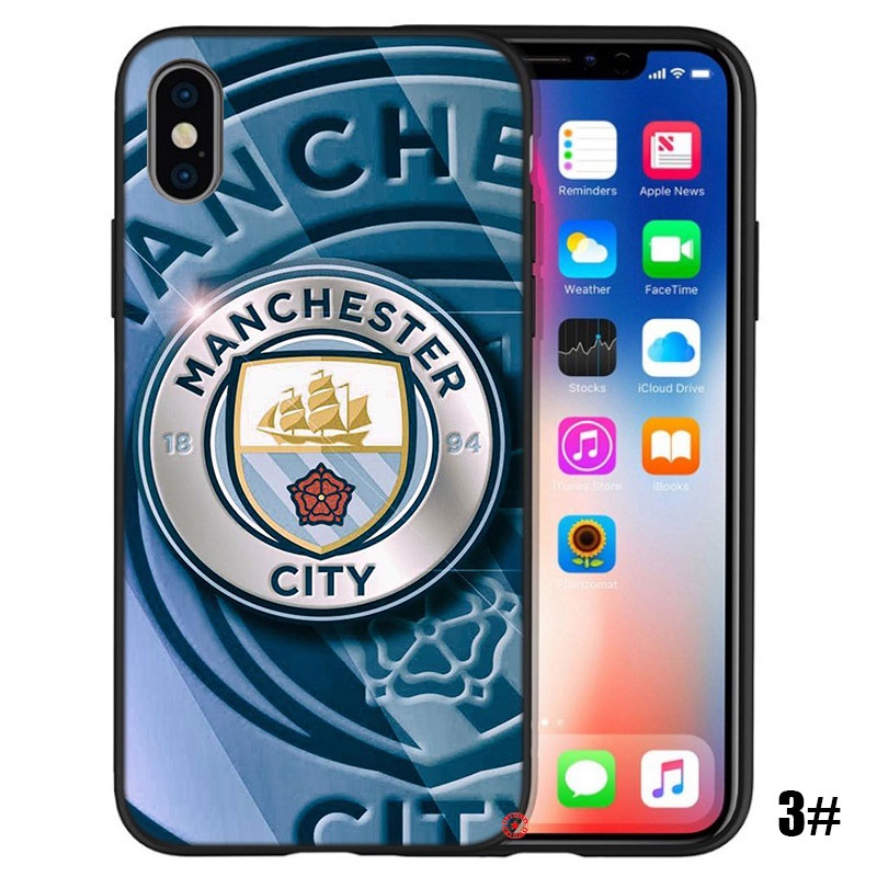Ốp điện thoại silicon dẻo in logo Manchester City cho IPHONE XS MAX XR 10 X 5 5S 6 6S 7 8 PLUS SFI59