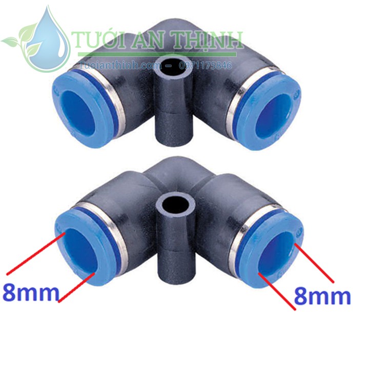 10 Co nối nhanh ống PE 8mm