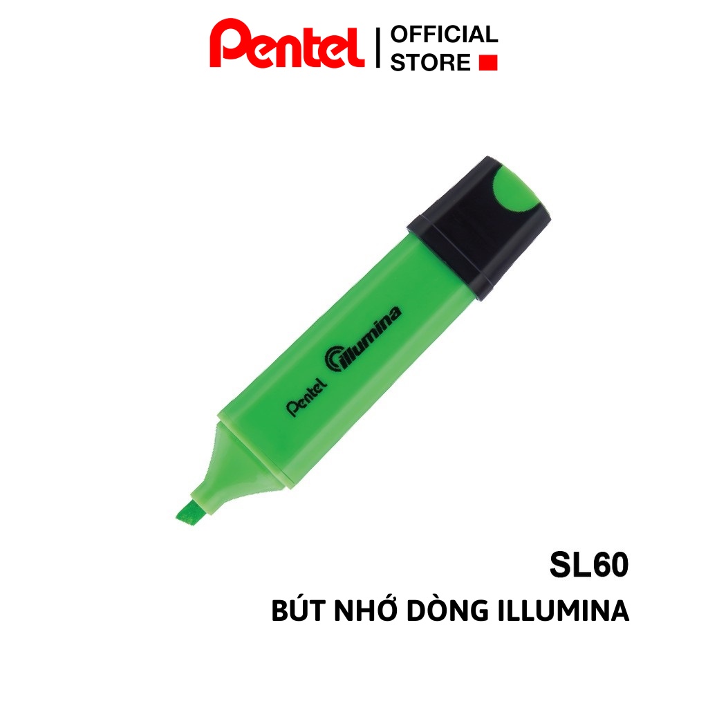 Bút Nhớ Dòng Illumina Pentel SL60 Nhiều Màu | Màu Mực Tươi Sáng Phản Quang Tốt