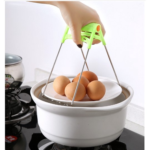 KMM - Bộ dụng cụ kẹp gắp đồ nóng 2 món có tay cầm tiện ích, chống nóng an toàn