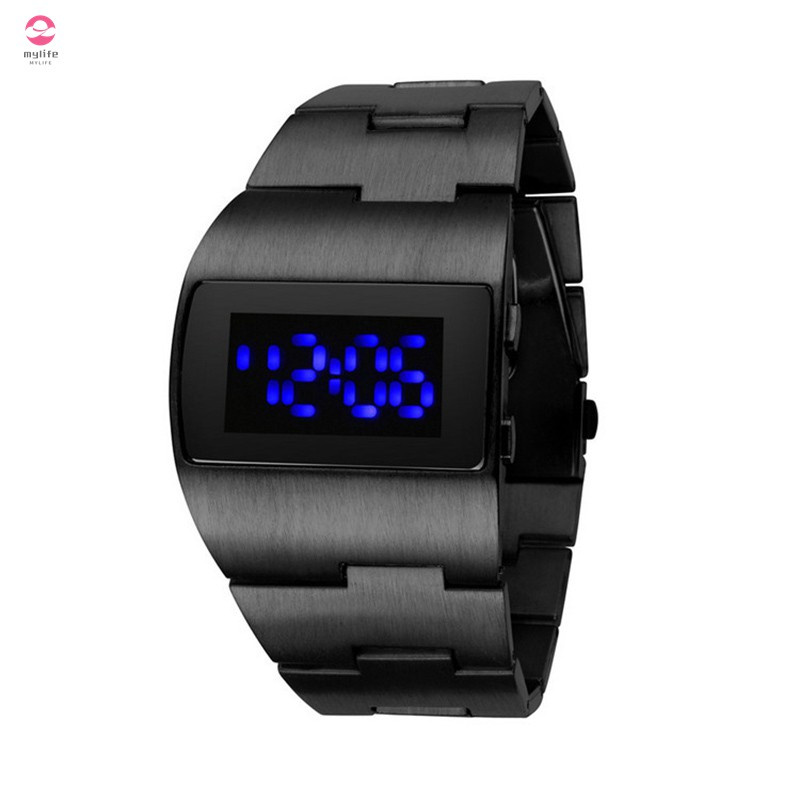 Fashion Wrist Watch Men Military Waterproof LED Watch Stainless Steel Digital Watches Business Wristwatches Clock