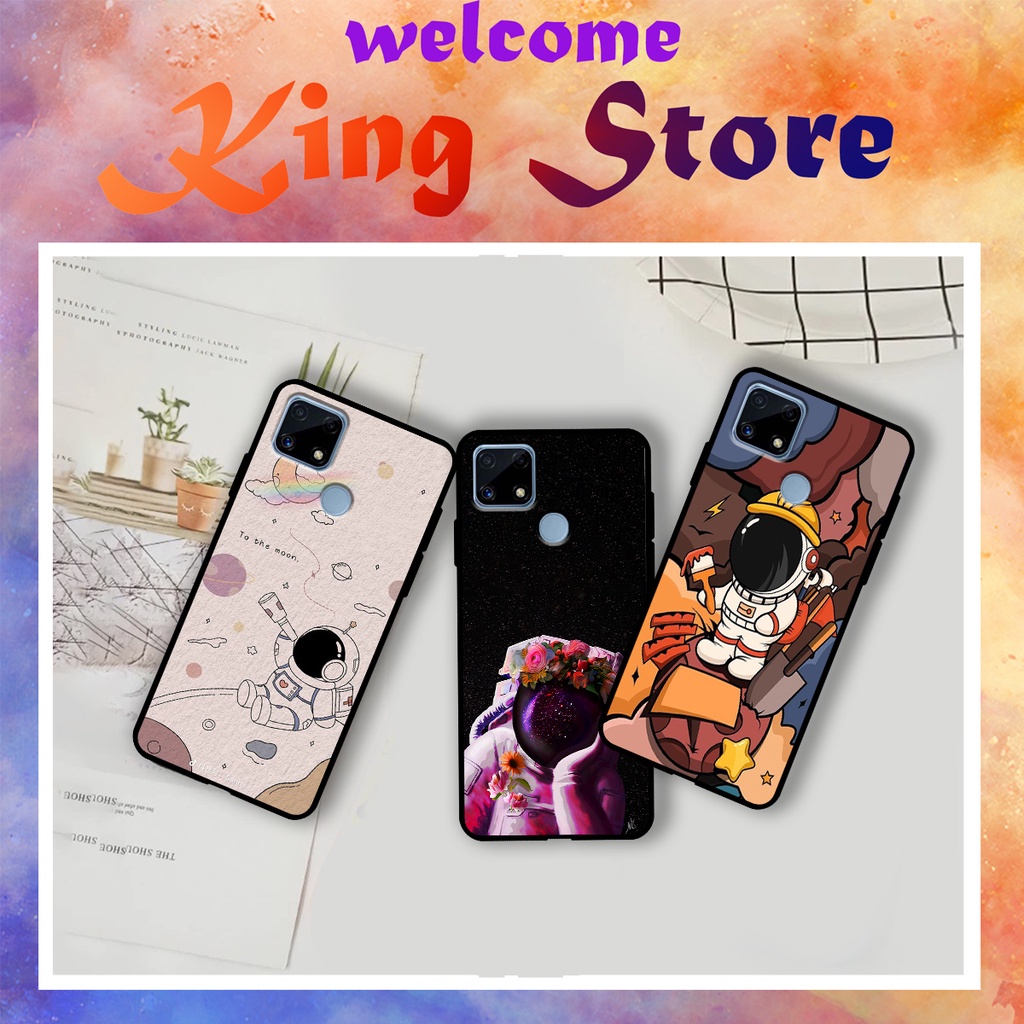 [HOT] Ốp lưng Realme C20/Realme C21/Realme C21Y/Realme C25/Realme C25Y in hình Phi hành gia siêu dễ thương