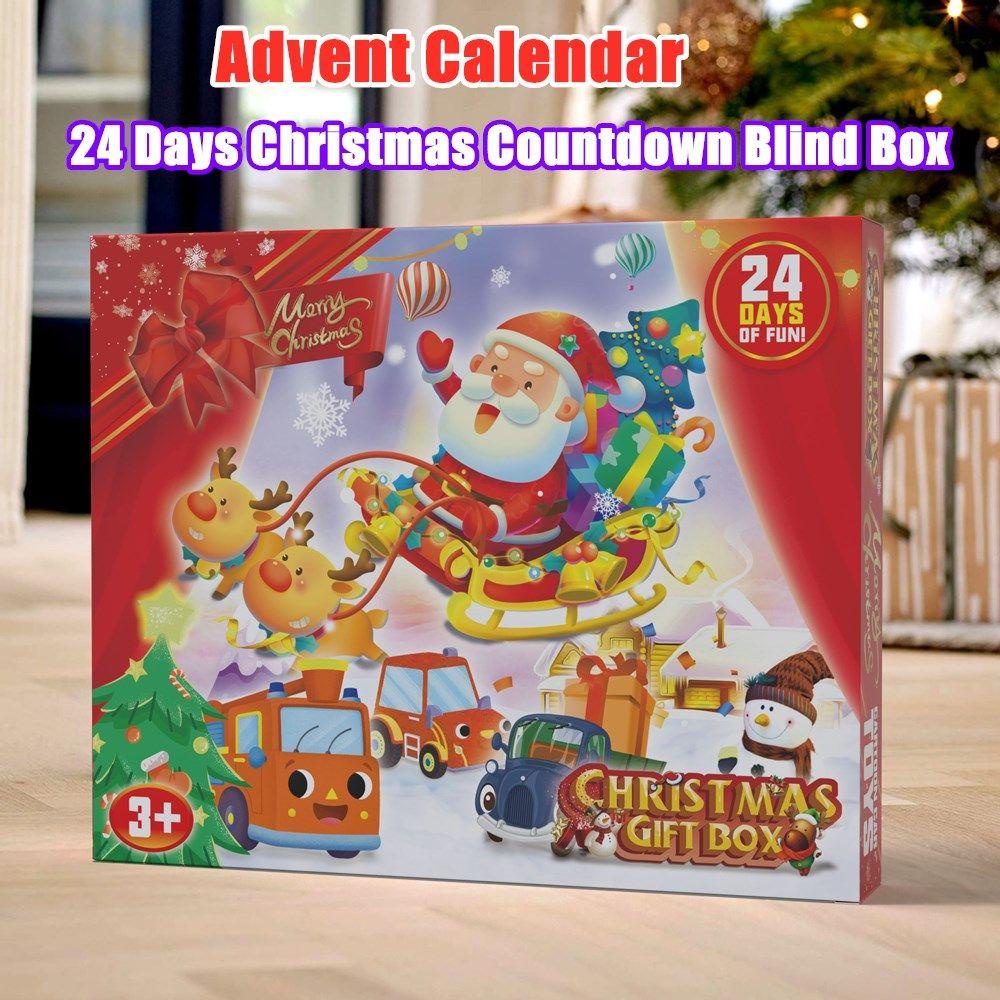 UUMIR Giáng sinh advent lịch hộp bất ngờ lịch đếm ngược trẻ em bé trai hộp xe hơi