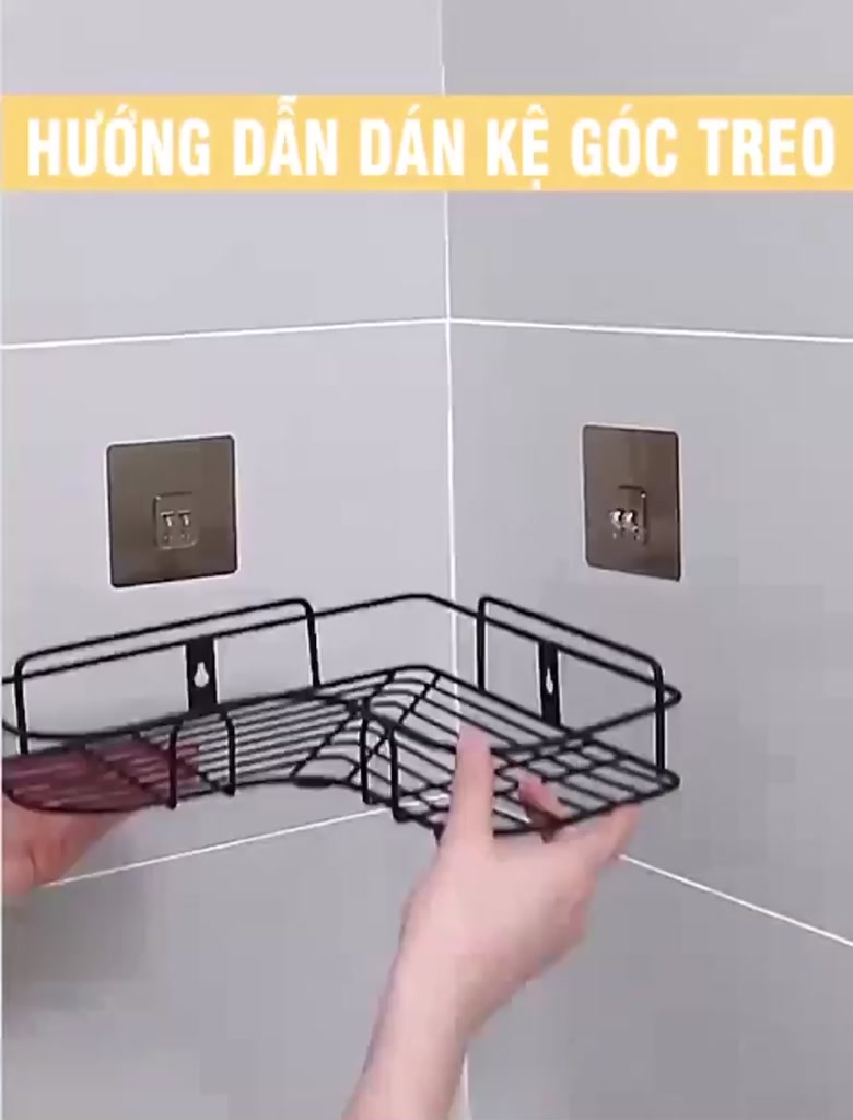 Kệ Góc Nhà Tắm, Kệ Để Đồ Phòng Tắm Dán Tường Giá Treo Nhà Bếp Thép Sơn Tĩnh Điện | BigBuy360 - bigbuy360.vn
