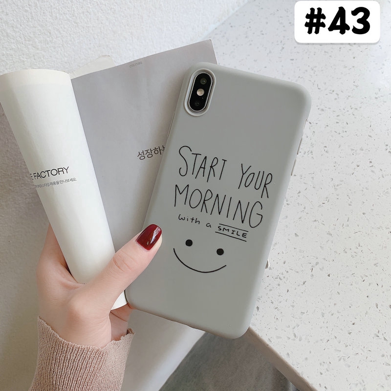 OPPO A5 A9 2020 A3s A5s A7 A39 A57 A83 F1s F1 F3 Plus F5/F5 Youth F9 Pro F11 Soft Breakfast Smiley Face Cut ExpressionCase