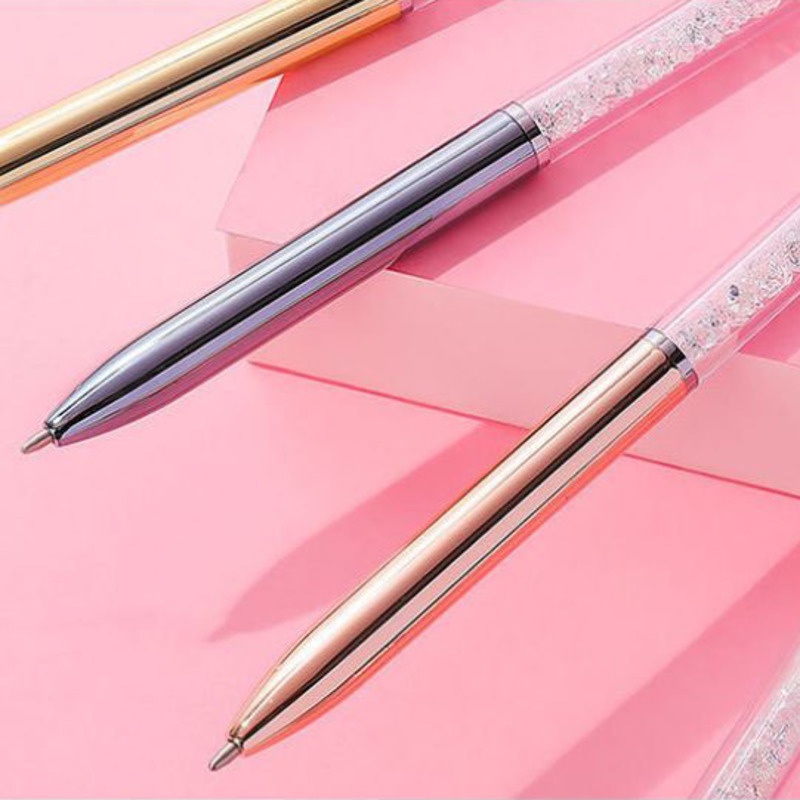 1 Bút Bi Hình Thỏ / Hươu Đính Kim Cương Giả Dễ Thương