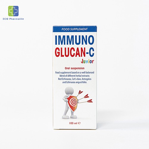 Siro Immuno Glucan C (100ml)- Tăng cường sức miễn dịch và đề kháng cho bé, nâng cao sức khỏe, nhập khẩu chính hãng Italy