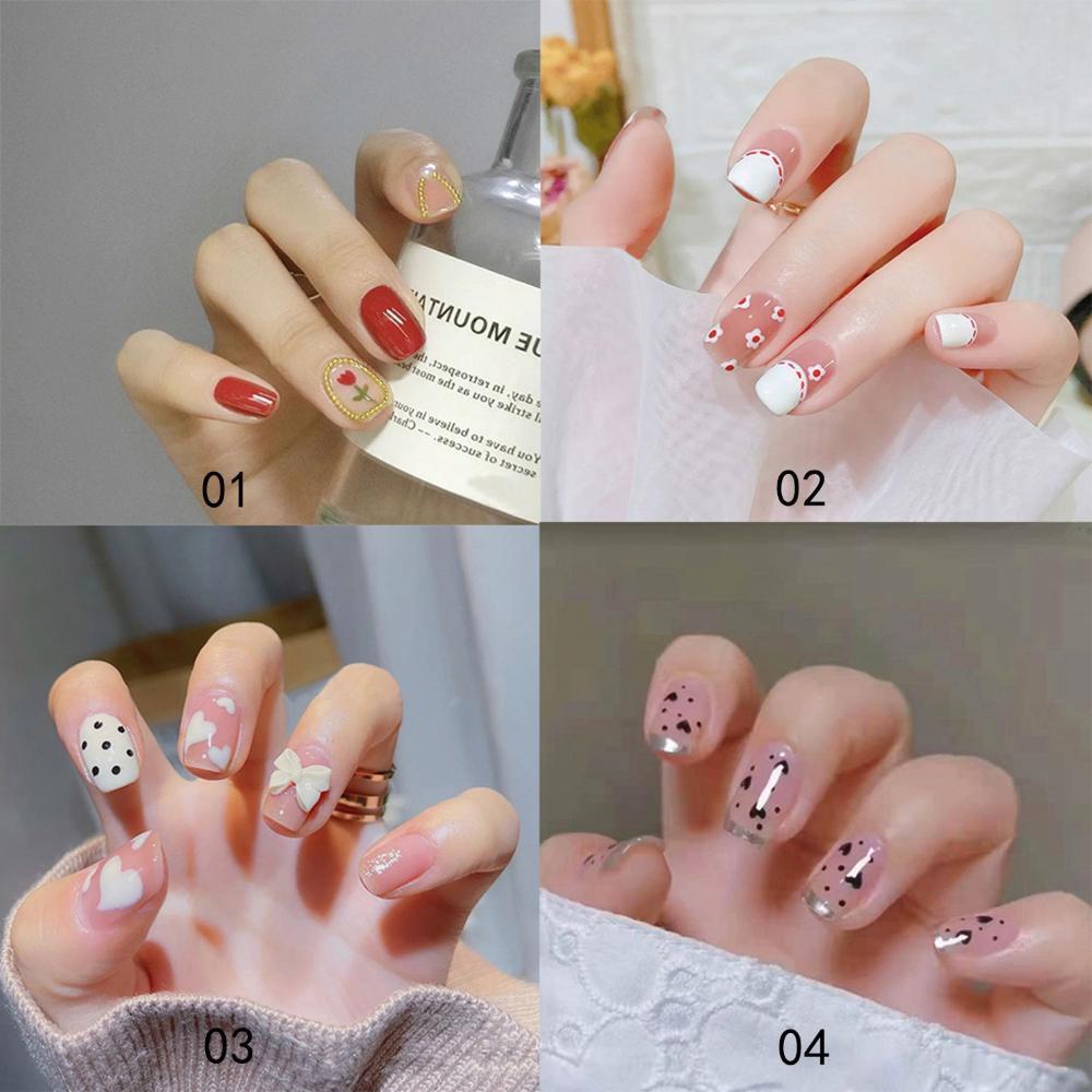 Hộp 24 Móng Tay Giả Đầu Tròn Có Thể Tháo Rời Được MIHAN1