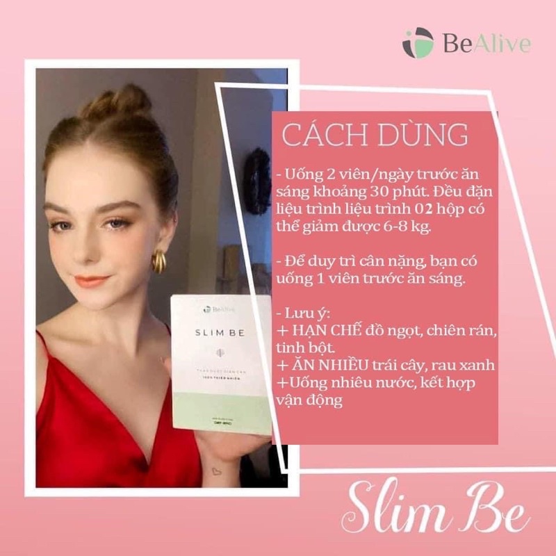 Đại lý chính hãng giảm cân slim be mẫu mới dạng lọ của bealive chính hãng - ảnh sản phẩm 6